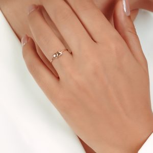 انگشتر مینیمال قلب-SA117