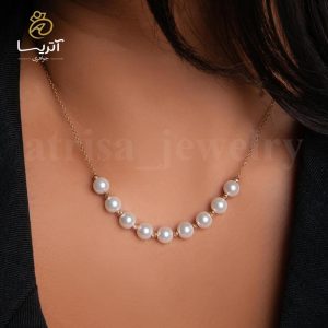 گردنبند زنانه طلا مرواریدار_کد: sg104