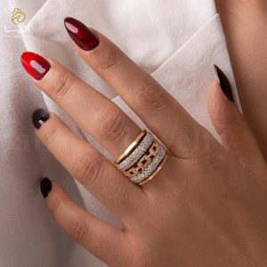 انگشتر طلا پرتوفینو تراش