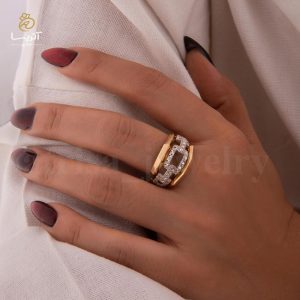 انگشتر طلا پرتوفینو an12356