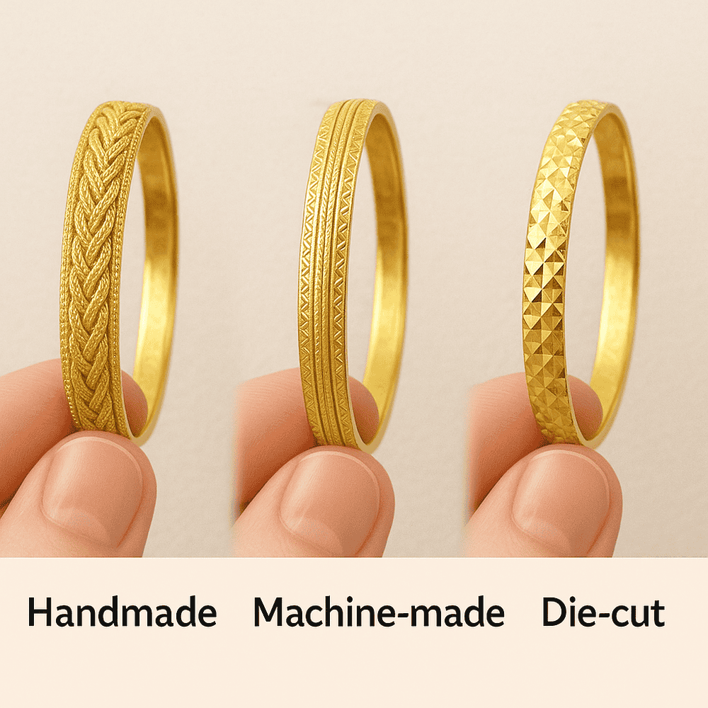 فرق طلای دست‌ساز، ماشینی و پرسی چیه؟ کدوم بهتره؟