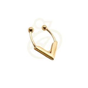 پرسینگ بینی طلا مثلثی