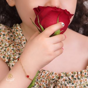 دستبند طلا قلبی