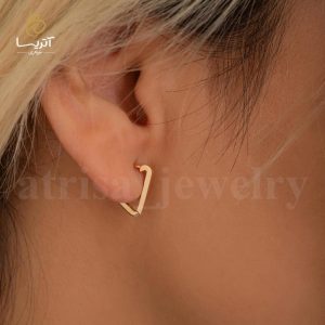 گوشواره طلا مثلثی